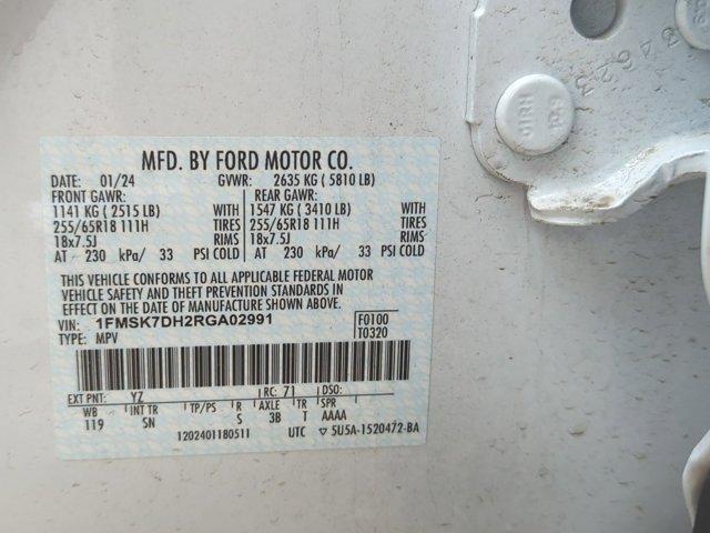 Photo of 2024 Oxford White Ford Explorer