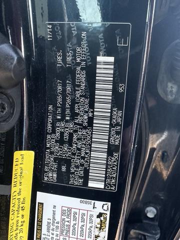 Photo of 2015 Black Toyota 4Runner