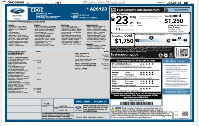 Photo of 2020 Gray Ford Edge