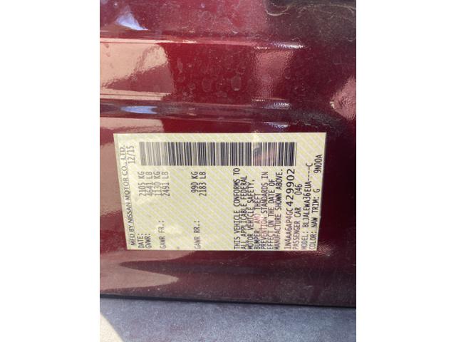 Photo of 2016 Red Nissan Maxima