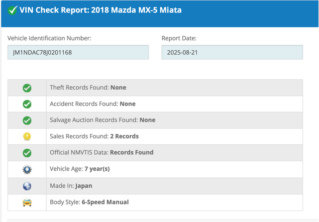 Photo of 2018 Gray Mazda MX-5 Miata