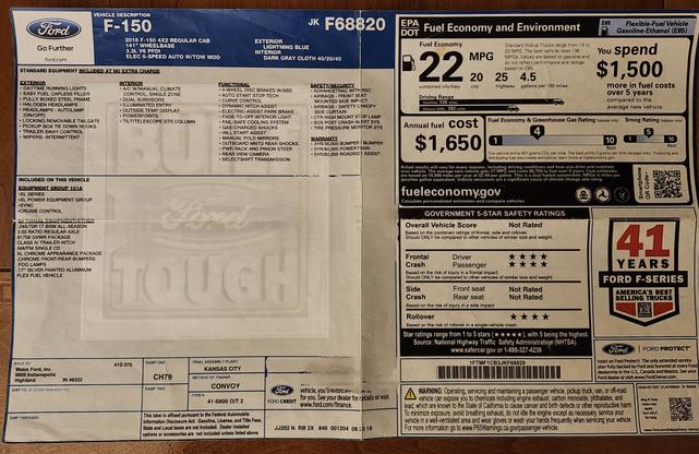 Photo of 2018 Blue Ford F-150
