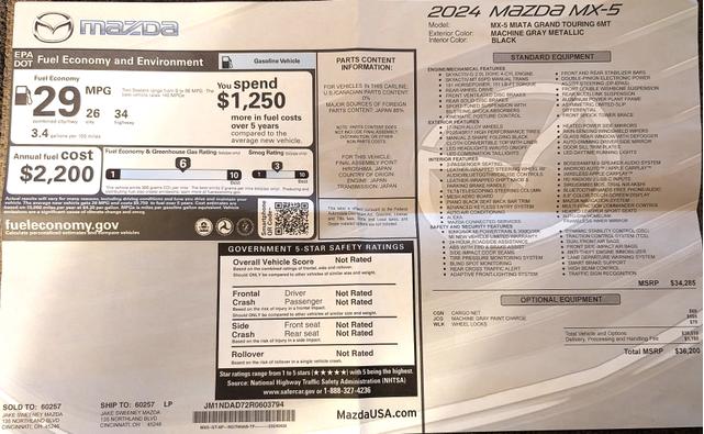 Photo of 2024 Gray Mazda MX-5 Miata