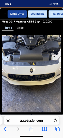 Photo of 2017 White Maserati Ghibli