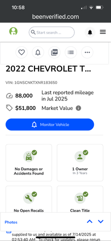 Photo of 2022 Gray Chevrolet Tahoe