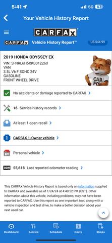 Photo of 2019 Red Honda Odyssey