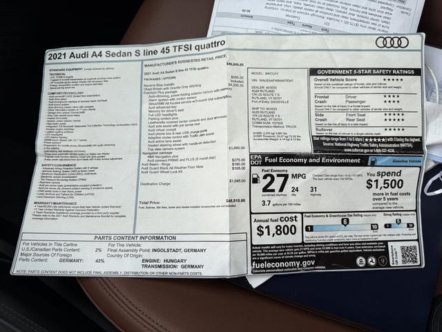Photo of 2021 Blue Audi A4