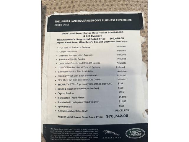 Photo of 2020 Blue Land Rover Range Rover Velar