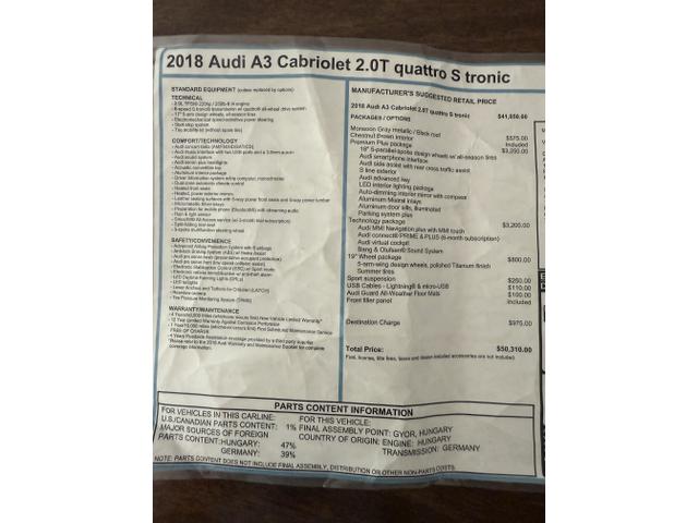Photo of 2018 Silver Audi A3