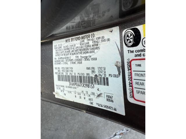 Photo of 2012 Gray Ford Fusion