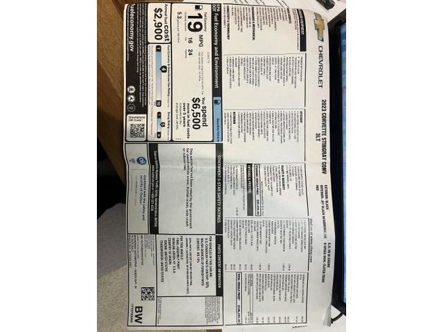 Photo of 2023 Black Chevrolet Corvette