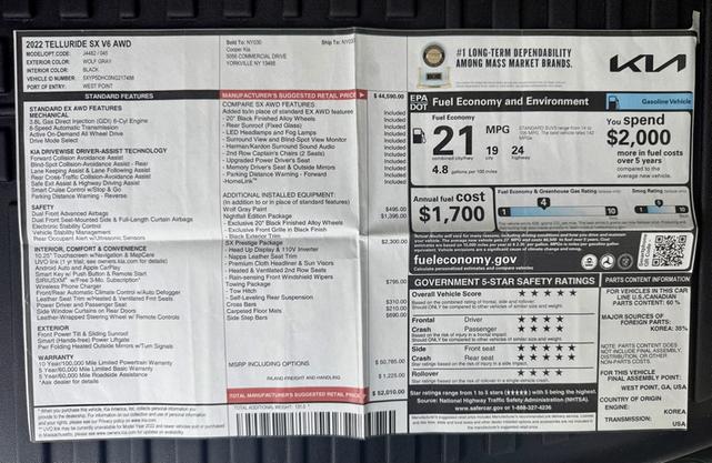 Photo of 2022 Gray Kia Telluride