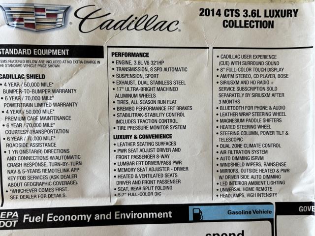 Photo of 2014 Red Cadillac CTS