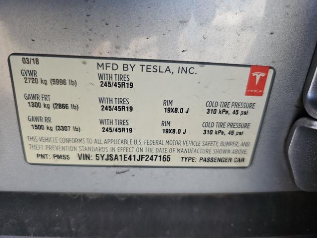 Photo of 2018 Silver Tesla Model S