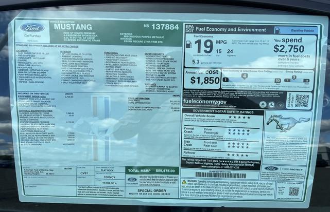Photo of 2022 Purple Ford Mustang