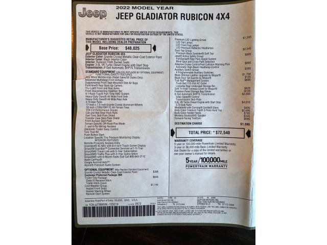 Photo of 2022 Gray Jeep Gladiator
