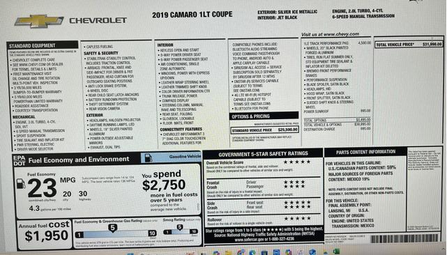 Photo of 2019 Silver Chevrolet Camaro