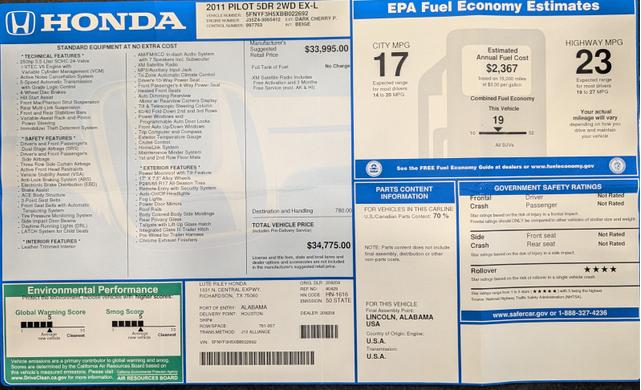 Photo of 2011 Red Honda Pilot