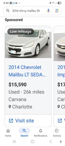 Photo of 2014 Gold Chevrolet Malibu