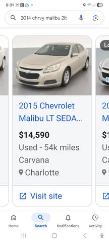 Photo of 2014 Gold Chevrolet Malibu