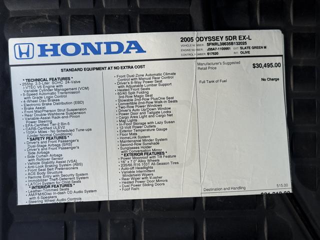 Photo of 2005 Gray Honda Odyssey