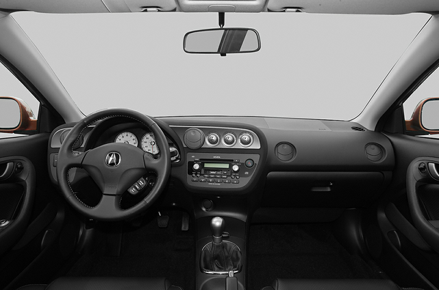 black acura rsx interior