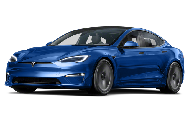 2022年特斯拉Model S的侧视图