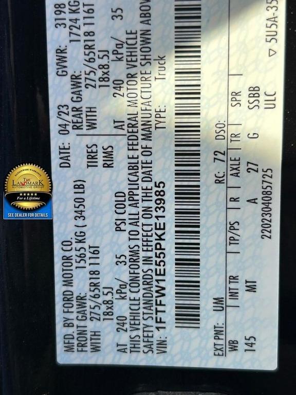 used 2023 Ford F-150 car, priced at $38,355