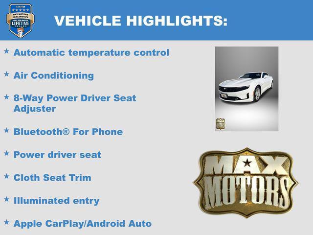 used 2019 Chevrolet Camaro car, priced at $19,588