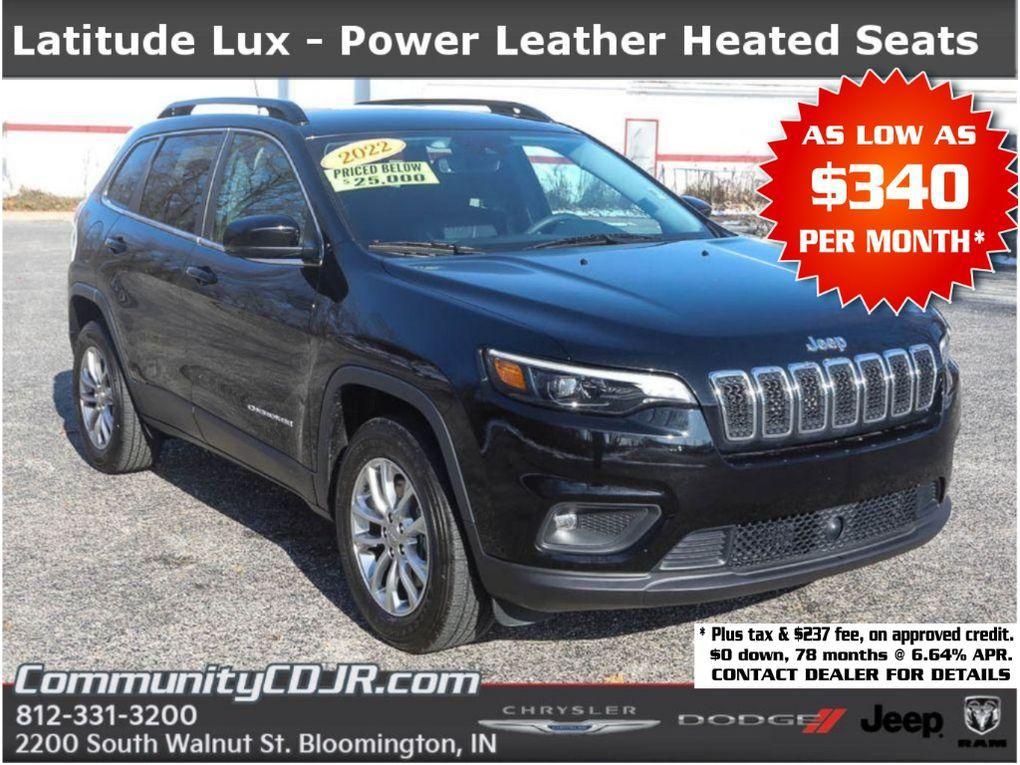 used 2022 Jeep Cherokee car, priced at $20,900
