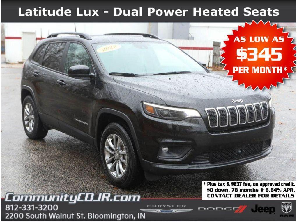 used 2022 Jeep Cherokee car, priced at $21,000