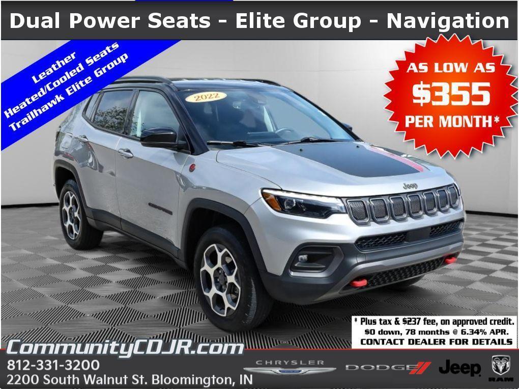 used 2022 Jeep Compass car, priced at $22,137