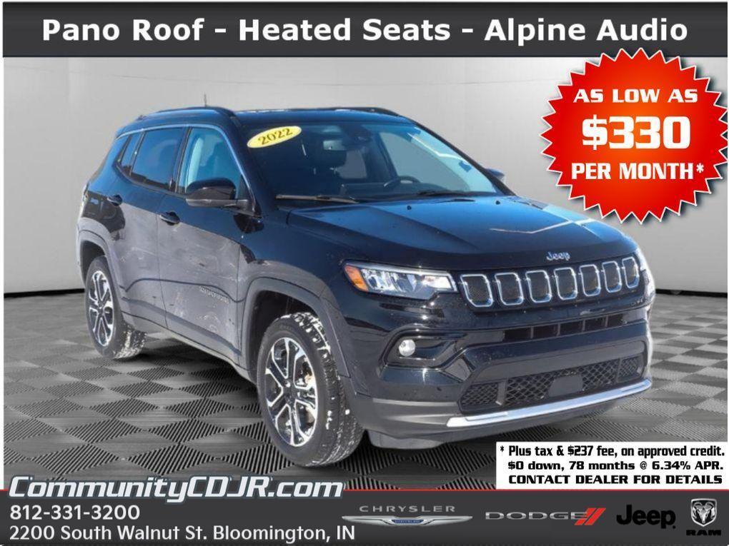 used 2022 Jeep Compass car, priced at $20,900