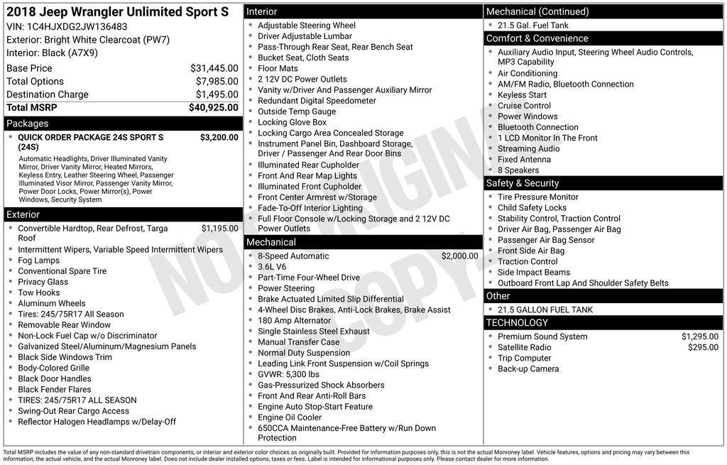used 2018 Jeep Wrangler Unlimited car