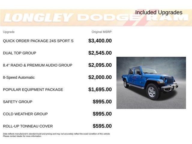 used 2021 Jeep Gladiator car, priced at $27,498