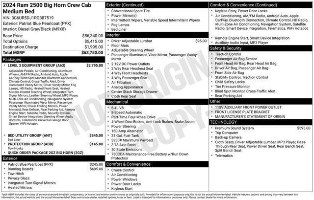 used 2024 Ram 2500 car, priced at $47,998
