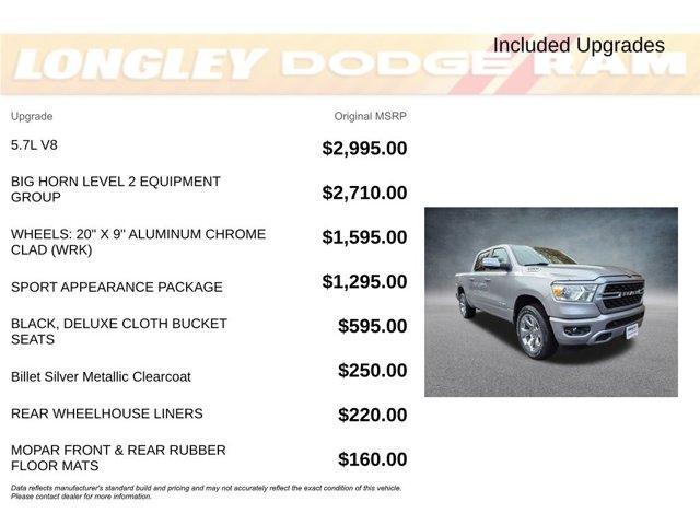 used 2022 Ram 1500 car, priced at $38,998