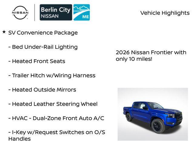 new 2026 Nissan Frontier car, priced at $40,711