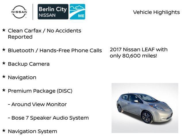 used 2017 Nissan Leaf car, priced at $6,410