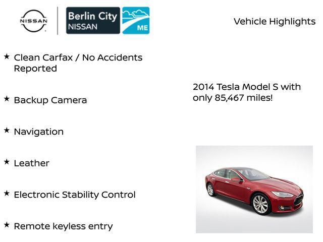 used 2014 Tesla Model S car, priced at $12,197