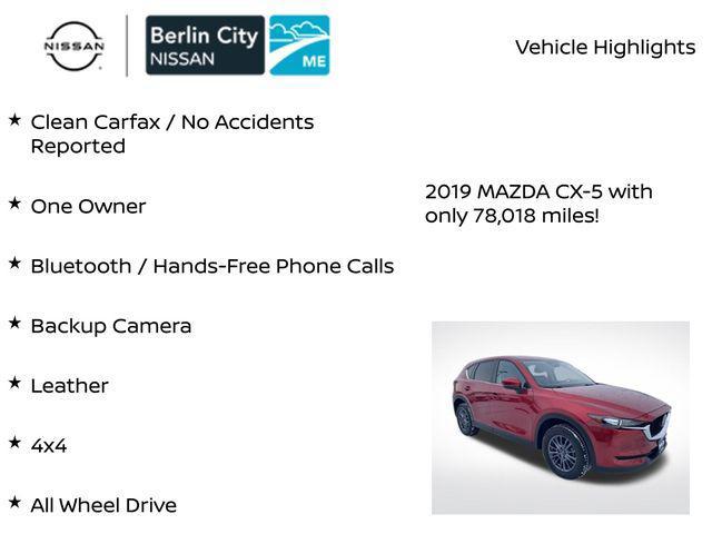 used 2019 Mazda CX-5 car, priced at $17,543