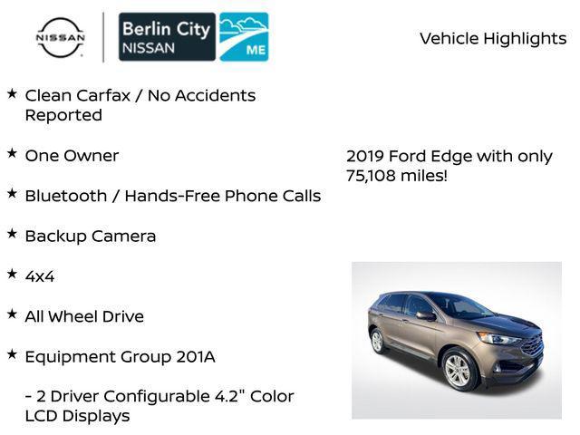 used 2019 Ford Edge car, priced at $14,192