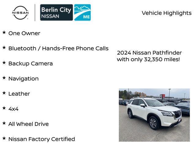 used 2024 Nissan Pathfinder car, priced at $33,409