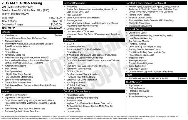 used 2019 Mazda CX-5 car, priced at $18,986