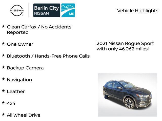 used 2021 Nissan Rogue Sport car, priced at $20,067