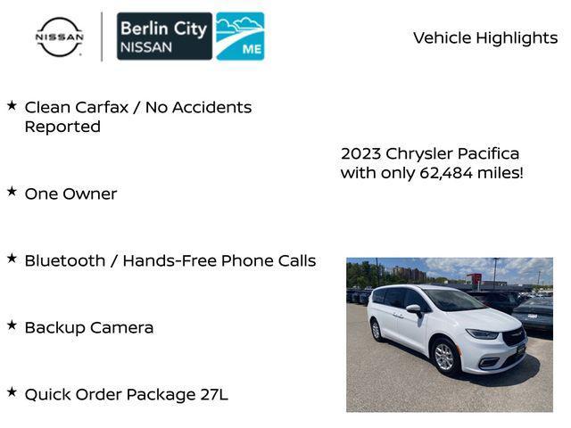used 2023 Chrysler Pacifica car, priced at $24,376