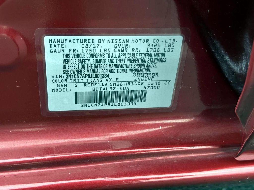 used 2018 Nissan Versa car, priced at $7,995