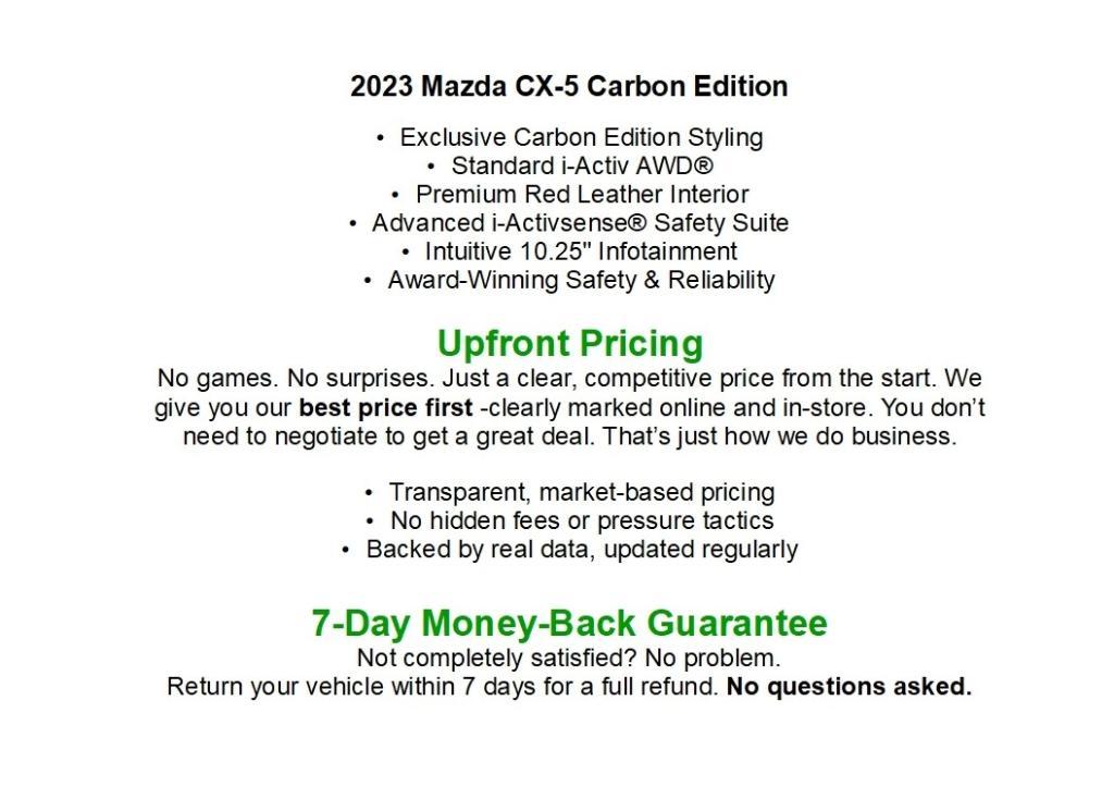 used 2023 Mazda CX-5 car, priced at $24,812