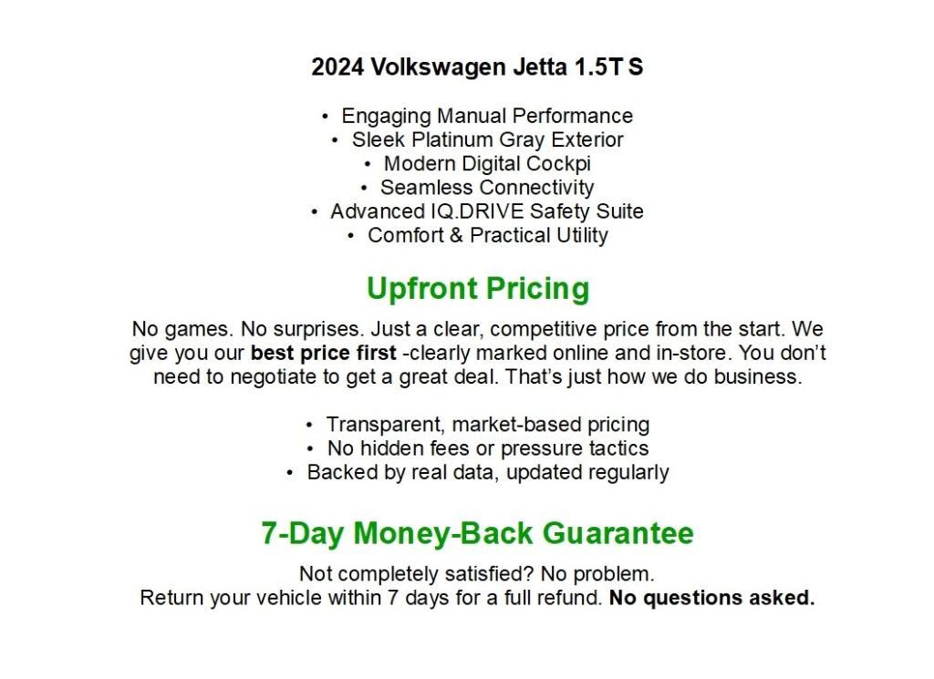 used 2024 Volkswagen Jetta car, priced at $18,406