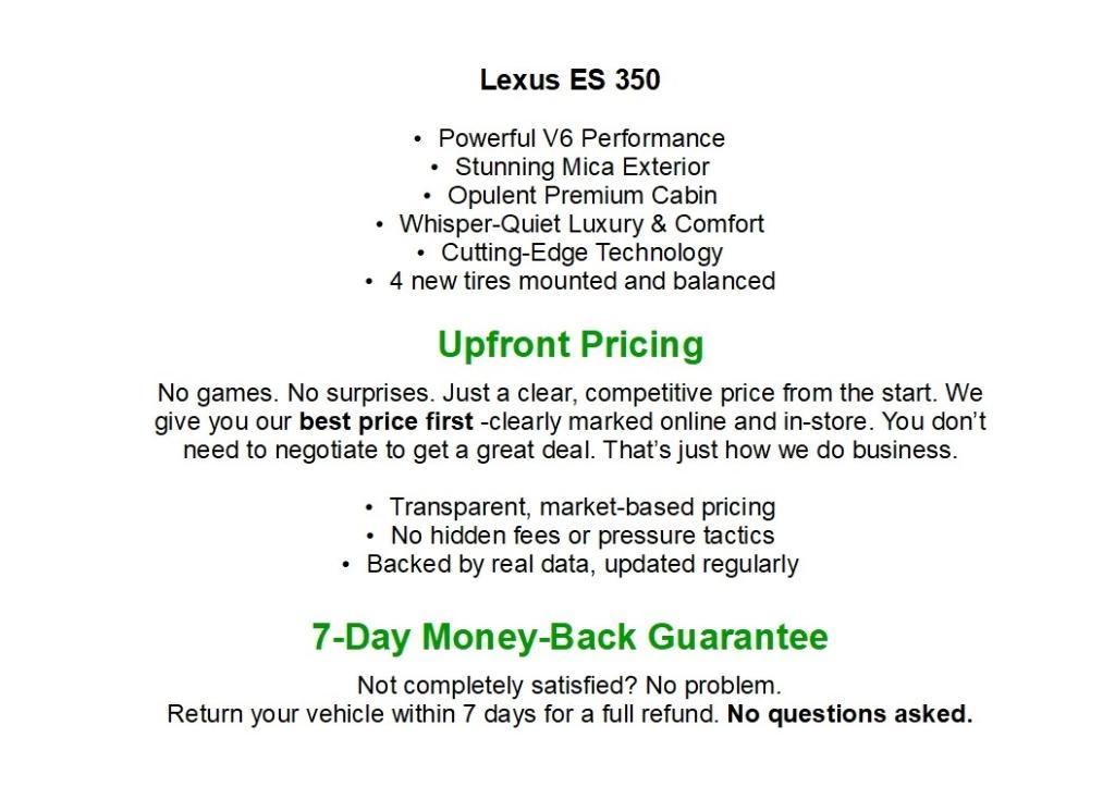 used 2024 Lexus ES 350 car, priced at $38,529